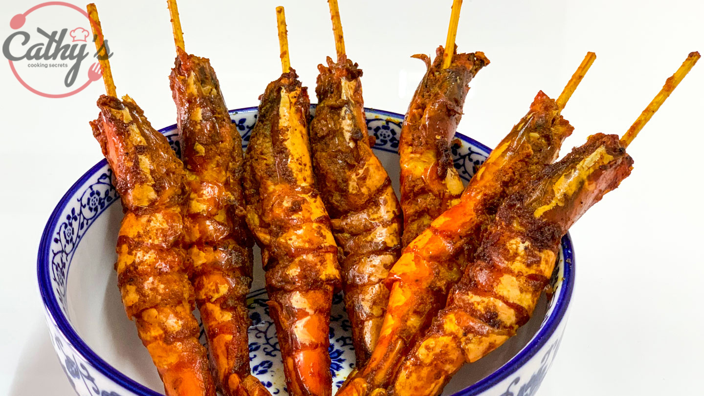 Prawns in Skewers Recipe